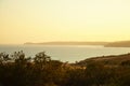 Ocean view and geology, Malibu, CA Royalty Free Stock Photo