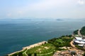 Ocean view from Hong Kong hig rise residential building