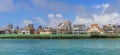 Ocean View of luxury homes at the Atlantic city coast on July 5, 2018 in Atlantic City New Jersey. Royalty Free Stock Photo