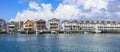 Ocean View of luxury homes at the Atlantic city coast on July 5, 2018 in Atlantic City New Jersey. Royalty Free Stock Photo