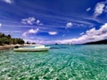 Ocean view @ Mystery Island,  Vanuatu Royalty Free Stock Photo