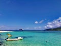 Ocean view @ Mystery Island,  Vanuatu Royalty Free Stock Photo