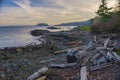 Ocean view from Neck Point park in Nanaimo at sunset, Vancouver