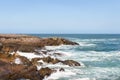 Ocean view with rocks in foreground