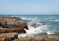 Ocean view with rocks in foreground