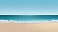 Ocean view sand beach clear blue sky Royalty Free Stock Photo