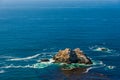 Ocean view from the scenic California Pacific Coast Highway 1 Royalty Free Stock Photo