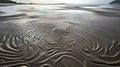 Ephemeral Patterns: Striking Symmetrical Waves In Scottish Beach