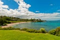 Ocean view in West Maui Kaanapali beach resort area. Royalty Free Stock Photo