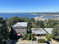 Ocean view from Western Washington University Viking Union cafeteria.