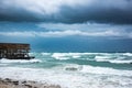 Ocean view window Caribbean Dominican Republic Royalty Free Stock Photo