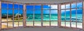 Ocean view window paradise Royalty Free Stock Photo