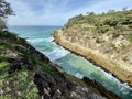 Ocean views from a rocky headland on a tropical island paradise off Queensland, Australia Royalty Free Stock Photo