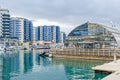 Ocean Village with its marina and modern residential appartments in Gibraltar