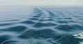 Ocean water or lake with ripples in the water and horizon Royalty Free Stock Photo