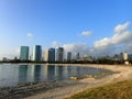 Ocean water ripples at Ala Moana Beach Royalty Free Stock Photo