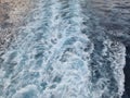 Ocean water ripples occur when ships or boats pass over the waters