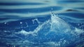 Ocean water splash, ripple background, summer Royalty Free Stock Photo