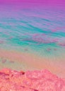 Ocean water surreal background. Ideal for postcard prints, phone cases, print t-shirts. Canary islands. Fuerteventura. Stylish