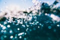 Ocean wave and air bubbles. Water texture. Royalty Free Stock Photo