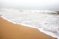 Ocean wave along Sand Beach in Acadia National Park, Maine, USA