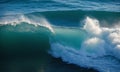 Ocean wave breaking on the shore. Ocean wave breaking on the beach Royalty Free Stock Photo