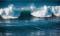 Ocean wave breaking on the shore. Ocean wave breaking on the beach Royalty Free Stock Photo