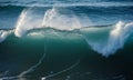 Ocean wave breaking on the shore. Ocean wave breaking on the beach Royalty Free Stock Photo