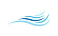 Ocean wave icon object isolated on white background vector Royalty Free Stock Photo