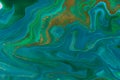 Ocean wave imitation abstract blue and green background.