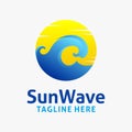 Ocean wave logo design