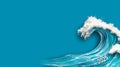 Ocean Wave 2025 New year new wave progress change future Symbolizing a fresh start and the power of the upcoming year Royalty Free Stock Photo
