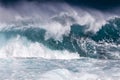 Ocean Wave in stormy weather Royalty Free Stock Photo