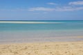 Ocean wave water on beautiful Jandia beach, Morro Jable, Fuerteventura, Canary Islands, Spain Royalty Free Stock Photo