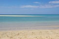 Ocean wave water on beautiful Jandia beach, Morro Jable, Fuerteventura, Canary Islands, Spain Royalty Free Stock Photo