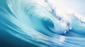 Huge wave breaking with a lot of spray and splash Royalty Free Stock Photo