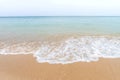 Ocean waves and beach with sand on Koh Lanta, Krabi,Thailand Royalty Free Stock Photo