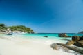 Ocean waves, Beautiful tropical beach and rocky coastline and beautiful forest. Nga Khin Nyo Gyee Island Myanmar. Tropical seas