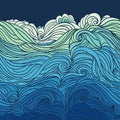 Ocean Waves Border 3