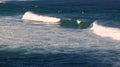 Ocean Waves Breaking on Surf Beach Royalty Free Stock Photo