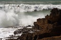 Ocean waves. Coast of Portugal, Ericeira