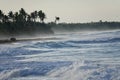 Ocean waves at Coson Beach, Las Galeras, Dominican Republic