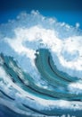 Ocean waves digital painting illustration