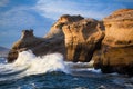 Ocean waves landscape - Oregon coast Royalty Free Stock Photo