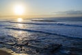 Ocean Waves Landscape Sunrise Royalty Free Stock Photo