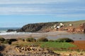 Ocean waves and rocks in Atlantic coast Royalty Free Stock Photo