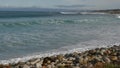 Ocean waves and rocks, Monterey, Northern California, USA. 17-mile drive near Big Sur, seaside golf tourist resort on