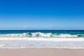 Ocean Waves at Sand Beach of Shoal Bay, New South Wales, Australia Royalty Free Stock Photo