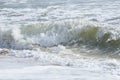 Ocean waves washing on beach