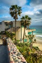 Oceanfront house and view of the Pacific Ocean Royalty Free Stock Photo